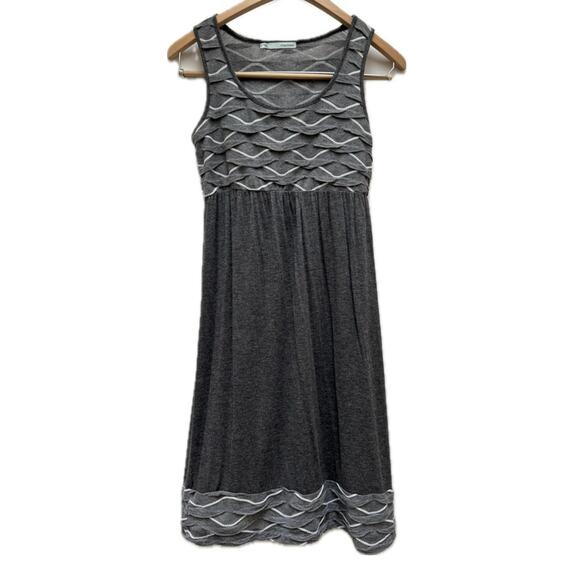 Maurices Charcoal Gray Sleeveless Empire Dress - Picture 2 of 7